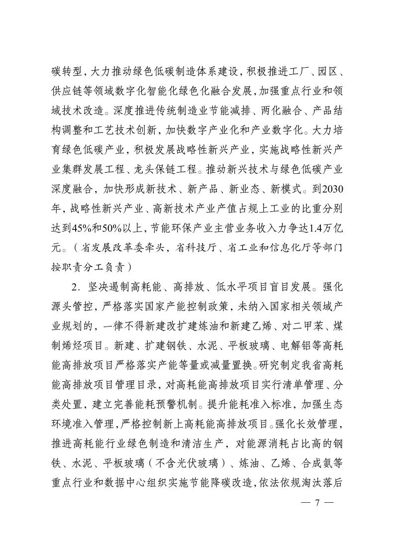 《江苏省碳达峰实施方案》印发 实施“碳达峰八大专项行动”