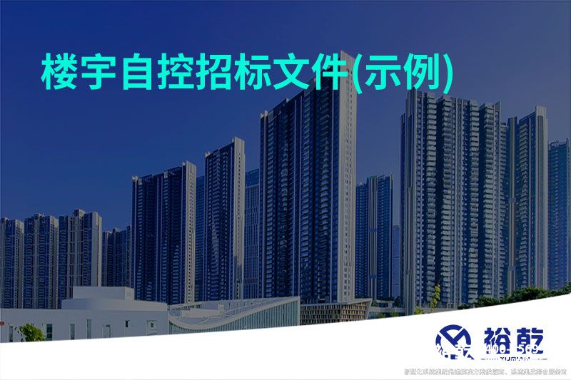 楼宇自控招标文件(示例)